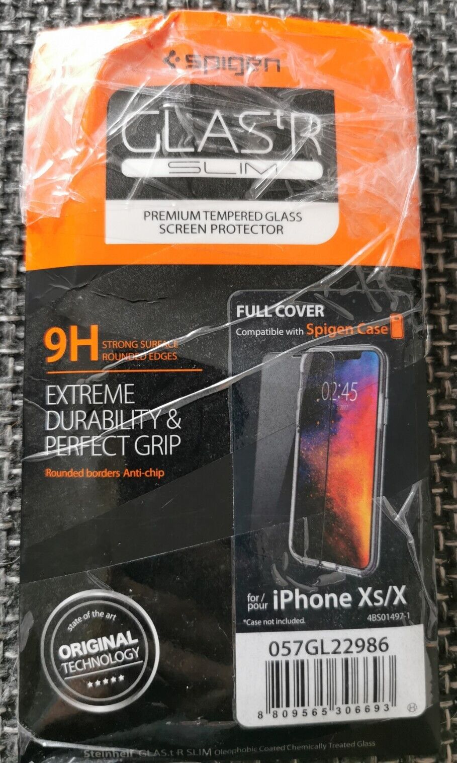 (Bild für) Spigen Schutzglas für iPhone XS / X Displayschutz Glas 9H